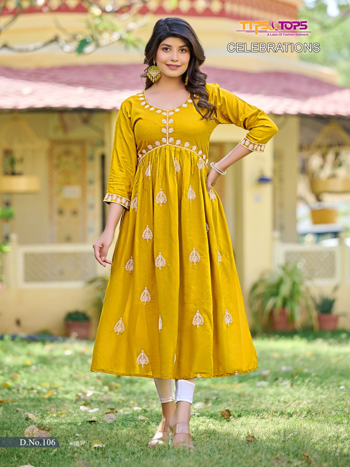 Celebrations Tips And Tops Designer Kurtis Catalog